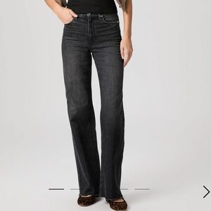 Paige Black Wide Leg Jeans